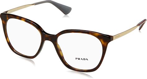 Prada PR09UV Eyeglasses Havana Bordeaux Yellow w/Demo 